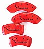 Voodoo Caliper Covers for Late NA Miata (1994-1997) & NB Base models ('99-02), Red powder coat, Blac
