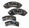 Voodoo Caliper Covers for 2001-2005 Miata(NB), Black powder coat, Silver fill