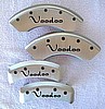 Voodoo Caliper Covers for 2001-2005 Miata (NB), Satin powder coat,  Black fill