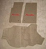 Roadster embroidered floor mats w/Plain trunk mat for 1999-2005 Miata